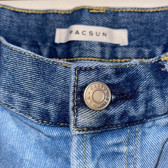 🌹PACSUN TWO TONE BLOCK HIGH RISE STRAIGHT JEANS - Picture 4 of 9